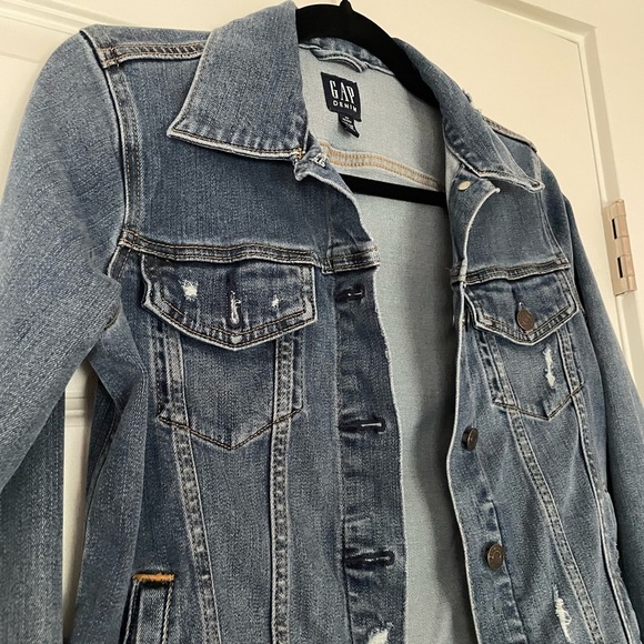 GAP Stretch Denim Jacket, Petite XS - Picture 3 of 7